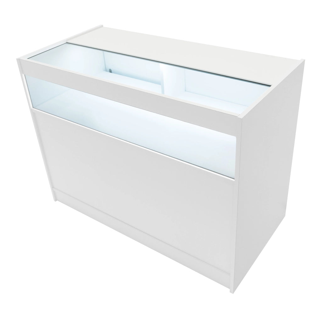 Set Banconi Bianco Europa LED B1200 C1200 LM60 TB60 con Serrature e Vetrina
