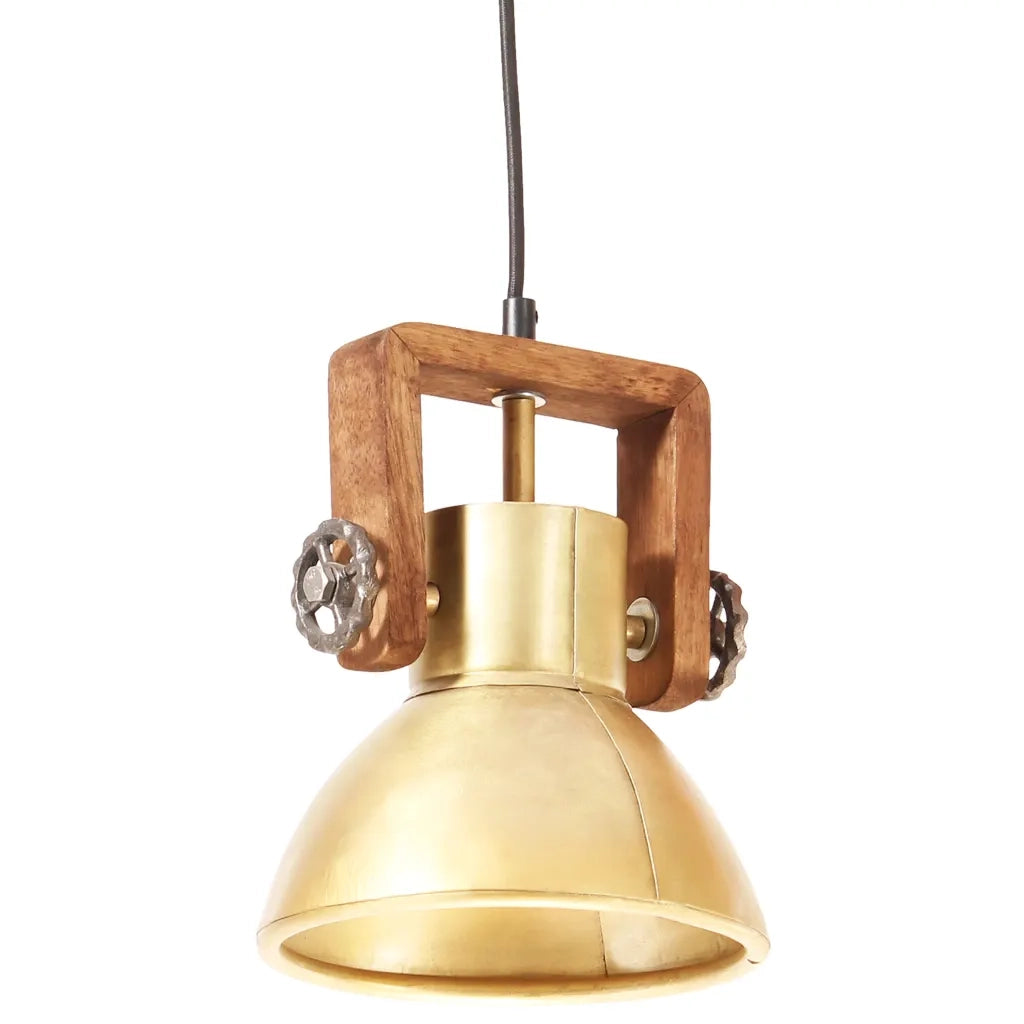 Lampada a Sospensione Industriale 25 W Ottone Rotonda 19 cm E27 CFW8379515