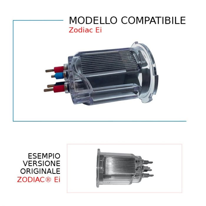 17a - Cella Elettrolitica Originale Per Sterilizzatore A Sale Zodiac Ei 10