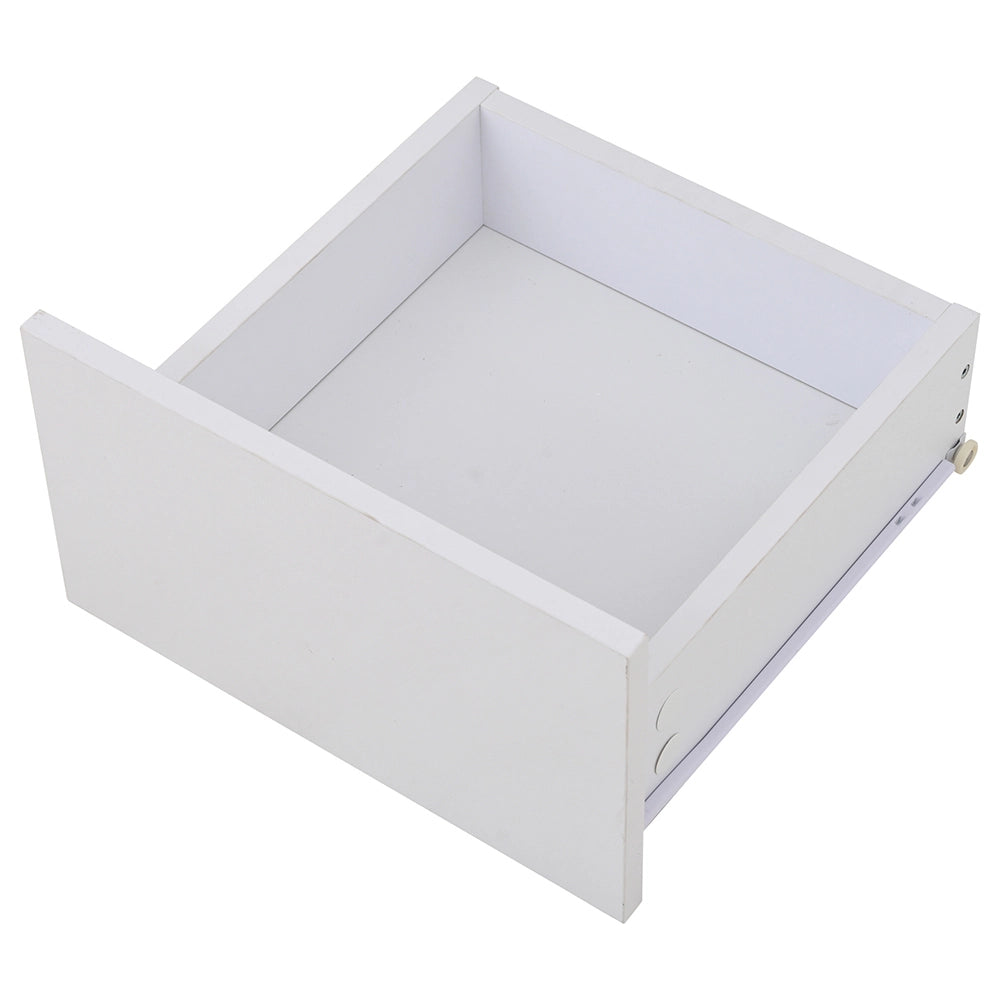 Tavolino-Xylo-70x70x40cm bianco LED 4 cassetti 30kg
