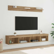Set di Mobiletto da TV a Parete 5 pcs Rovere artigianale 3402953