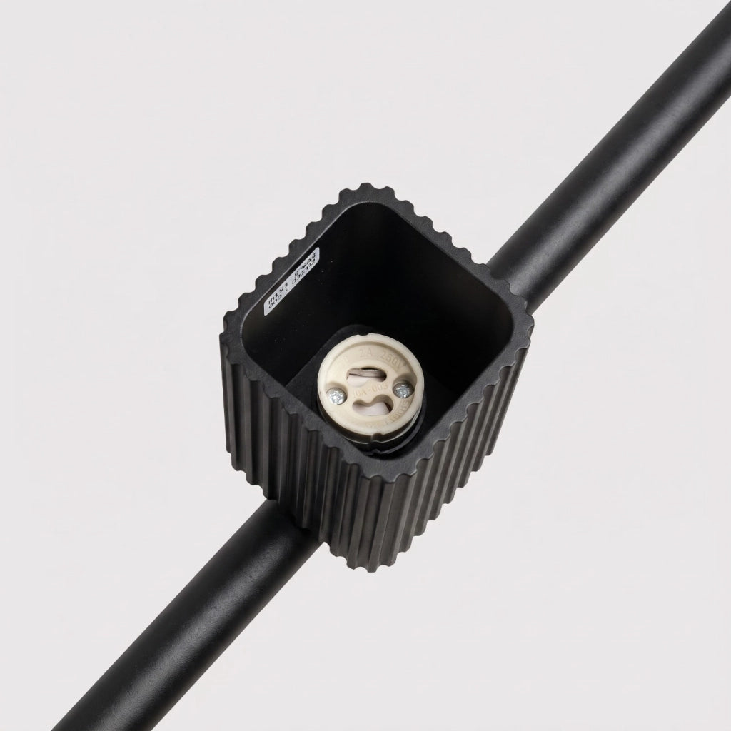 Lampadario RAYO 4 nero