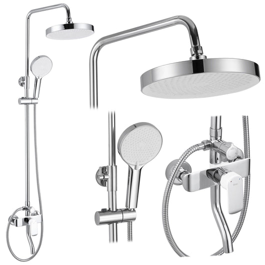 Set Doccia Rea Bloom White Chrome