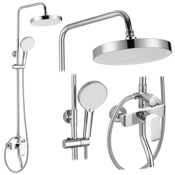 Set Doccia Rea Bloom White Chrome