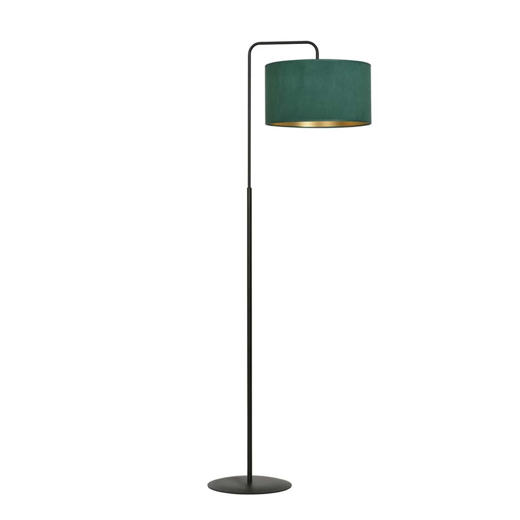 Piantana Contemporaneo Ganesha Acciaio Nero Verde 1 Luce E27 Ip20