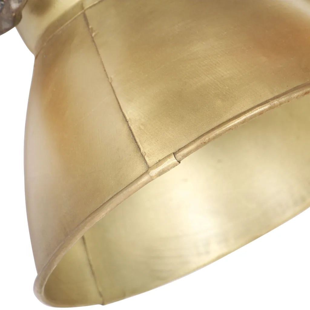 Lampada da Parete in Stile Industriale Ottone 45x25 cm E27 CFW8251084