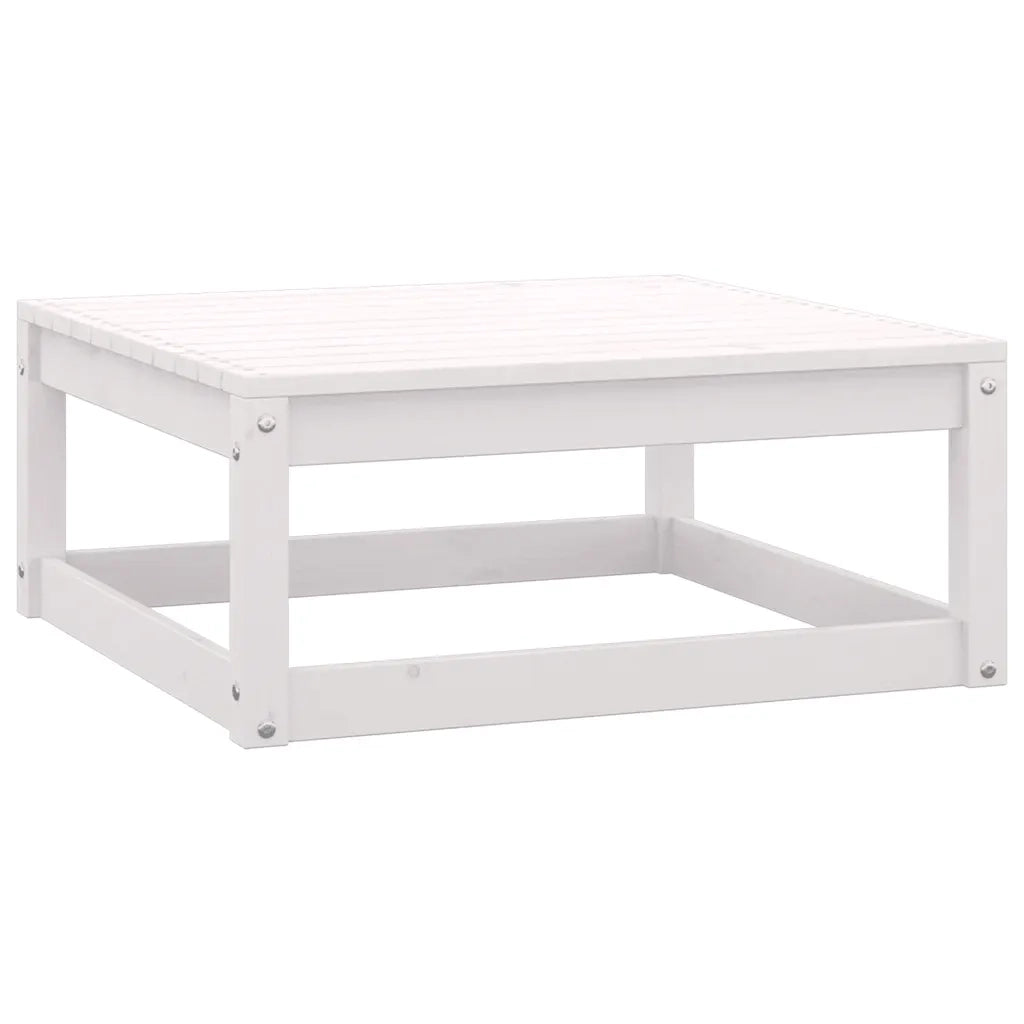 Set Divani da Giardino 2 pz Cuscini-Sofa da giardino Legno Massello Pino Bianco