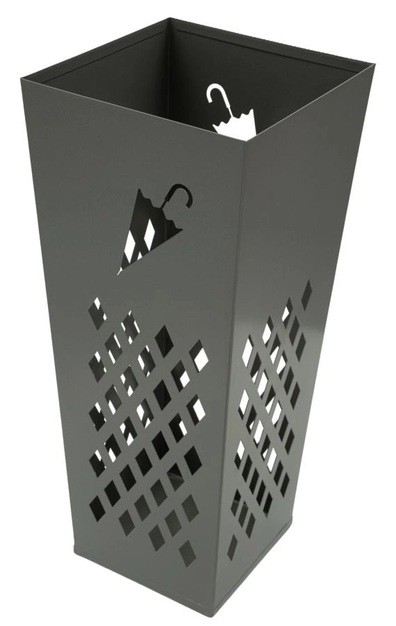 Portaombrelli Umbrella 19x19x48 cm in Metallo Grigio