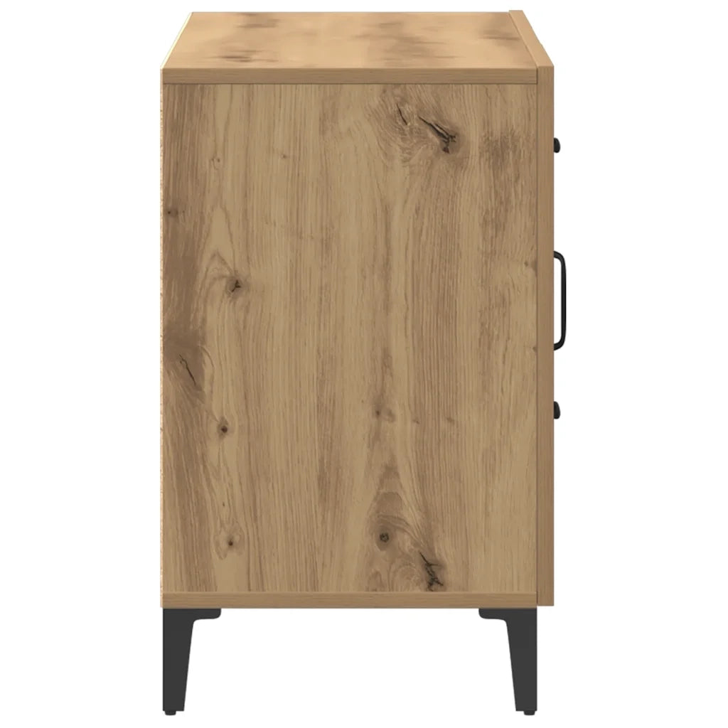 Credenza Rovere Artigianale 100x36x60 cm in Legno Multistrato 856905
