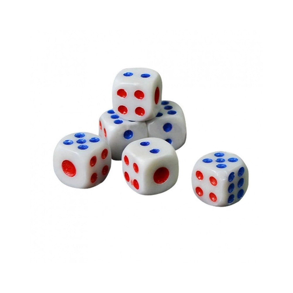 Trade Shop - 5 Pezzi Dadi Dado In Plastica 6 Facce Gioco Da Tavolo Poker Dungeons Dragons -