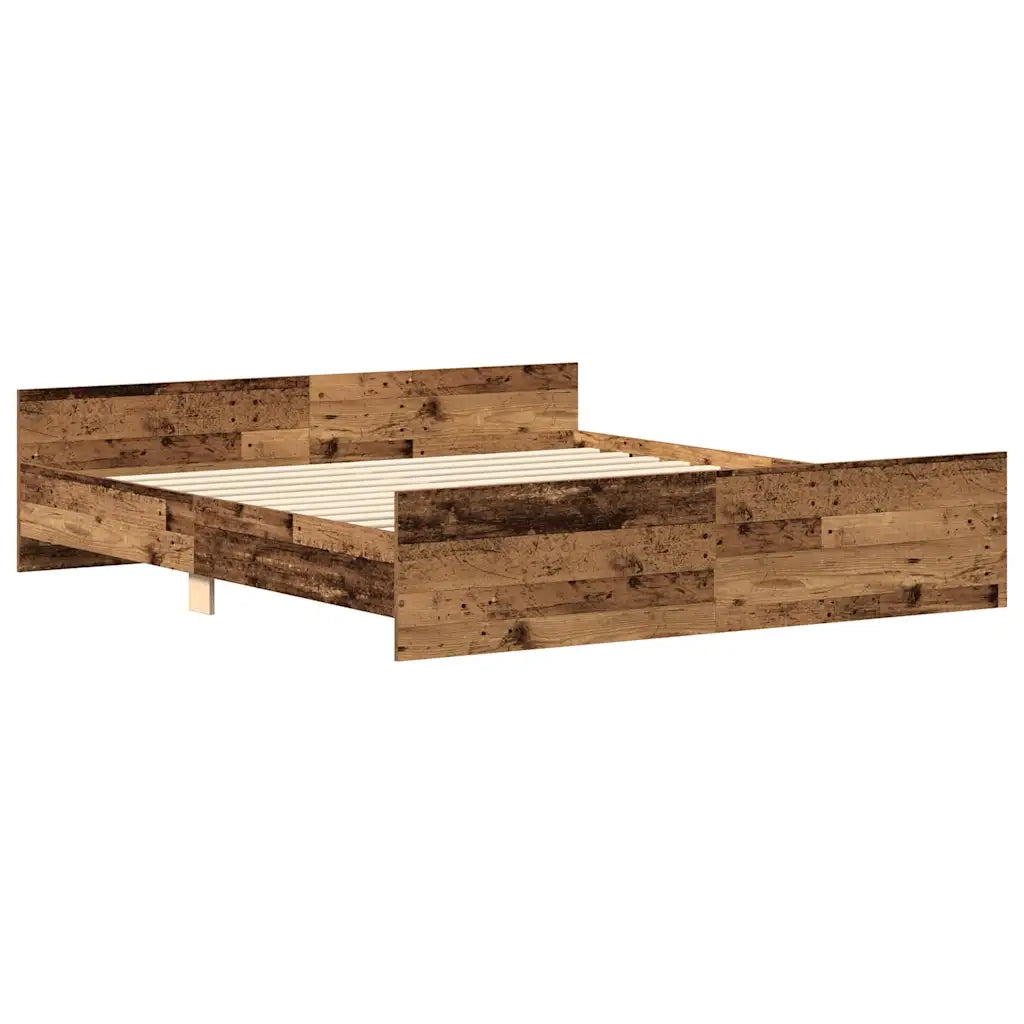 Giroletto senza Materasso Legno Antico 180x200 cm in Truciolato