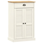 Scarpiera mobile contenitore per scarpe mobile per ingresso/corridoio/soggiorno 60 x 35 x 96 cm legno massello di pino bianco 02_0022116