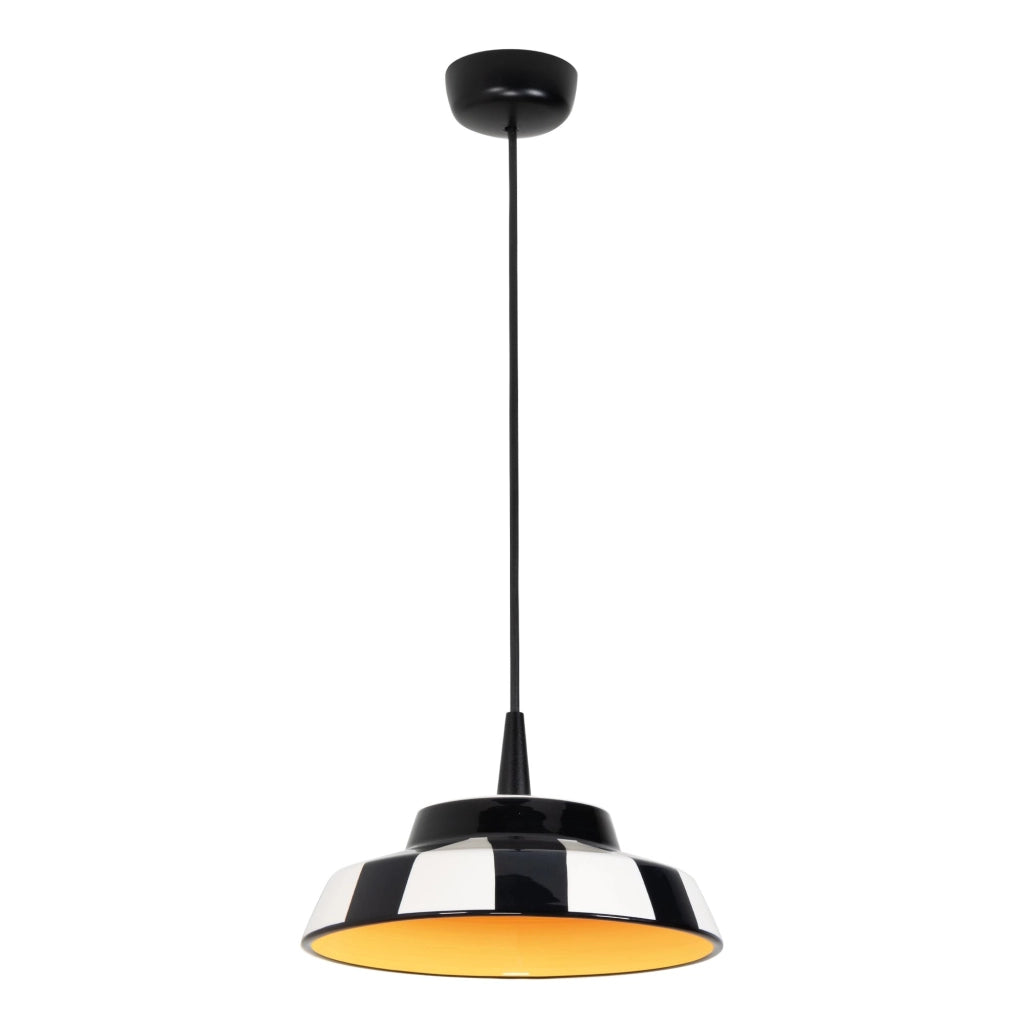 Circus Lampada a Sospensione in Ceramica Made in Italy Diametro 24 cm LED 8W 2700K Giallo per Illuminazione d'Interni di Design Elegante e Moderna