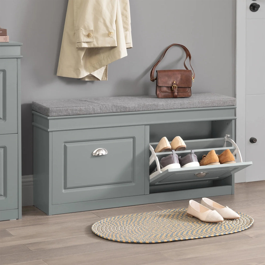 Scarpiera salvaspazio Slim Mobili per Scarpe Serie Scarpiere 104x24x52cm Grigio FSR64-HG