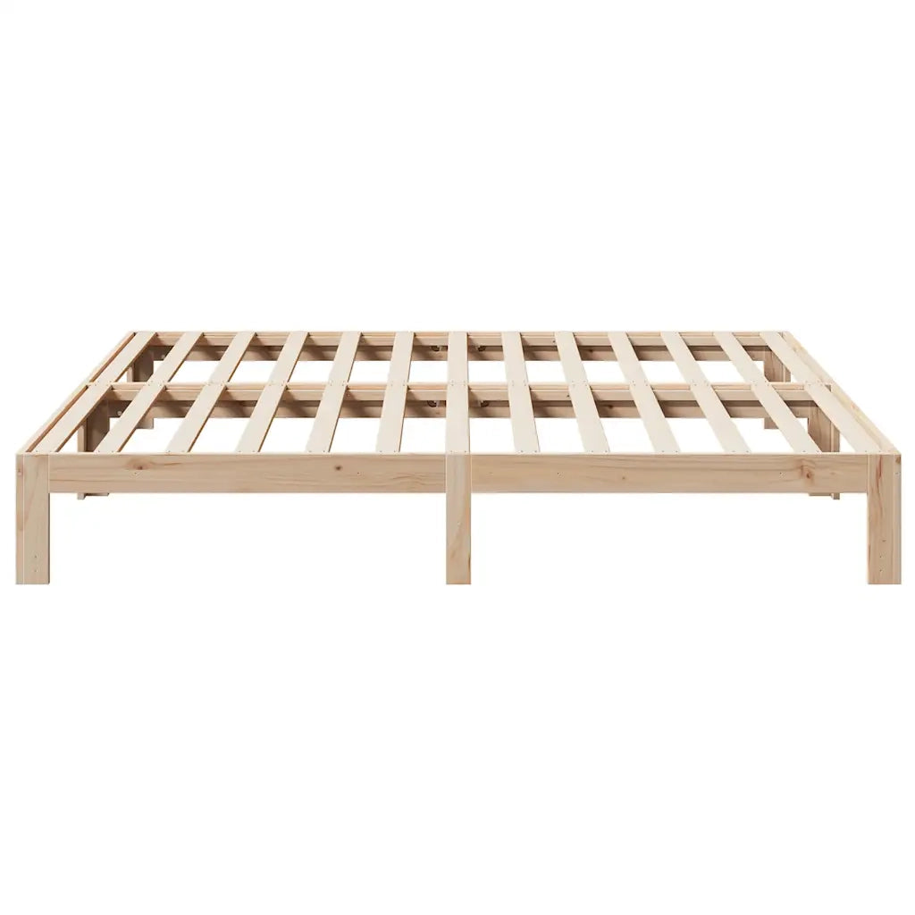 Giroletto senza Materasso-Struttura Letto 160x200 cm in Legno Massello di Pino 922750