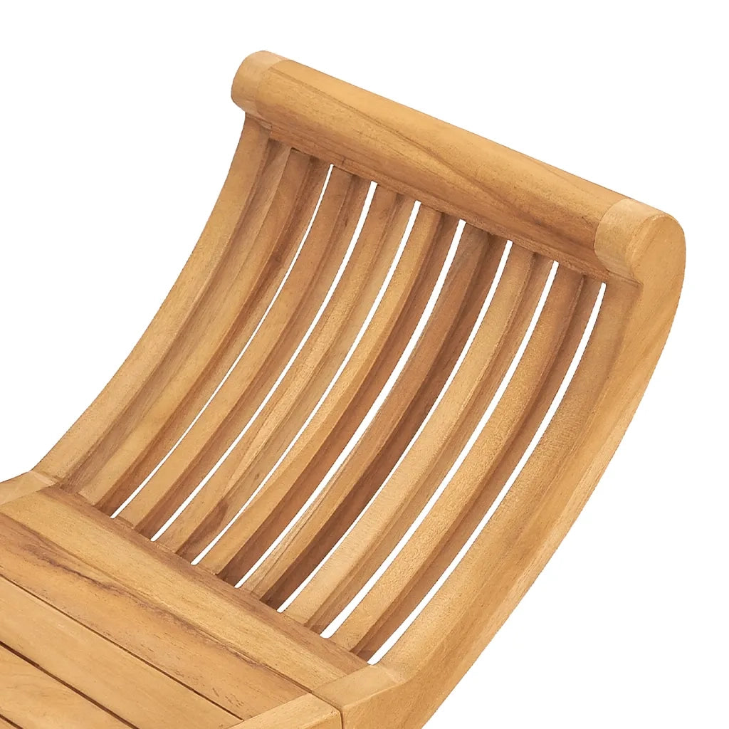 Panchina da Giardino 126 cm in Legno Massello di Teak 316150