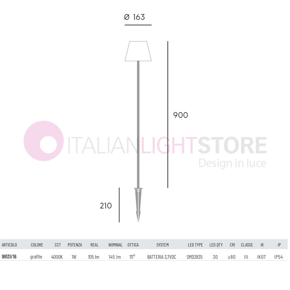 GIRASOLE Picchetto Solare LED Segnapasso Decorativo 99131 Sovil