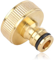 Connettore per tubi da giardino - Connettore rapido - G1 femmina - Viti a raccordo in ottone - Duraturo - Installazione semplice - Senza perdite - Adattatore per tubi da giardino