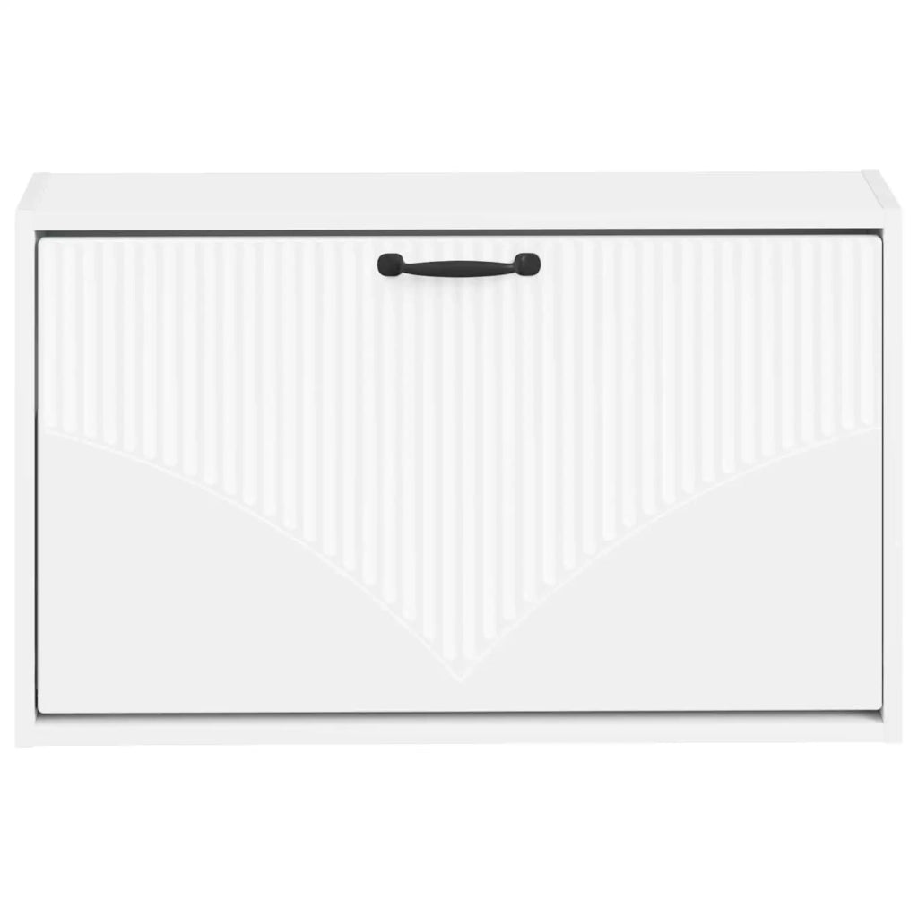 Mobiletto per Scarpe da Muro HOORN 71 x 17 x 43 cm Bianco 897285