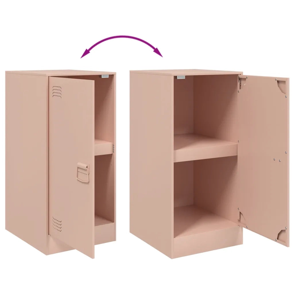 Credenza | Madia | Buffet da pranzo | Armadio da pranzo Rosa 34,5x39x73 cm in Acciaio