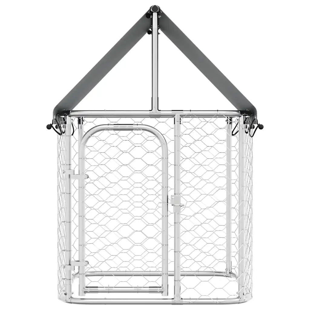 Gabbia per Cani da Esterno con Tetto 100x100x150 cm cod mxl 53574
