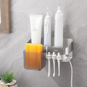 Oggetto di supporto per spazzola da denti in acciaio inossidabile 304 con accessori da bagno - supporto per spazzola da denti da attaccare senza perforazione