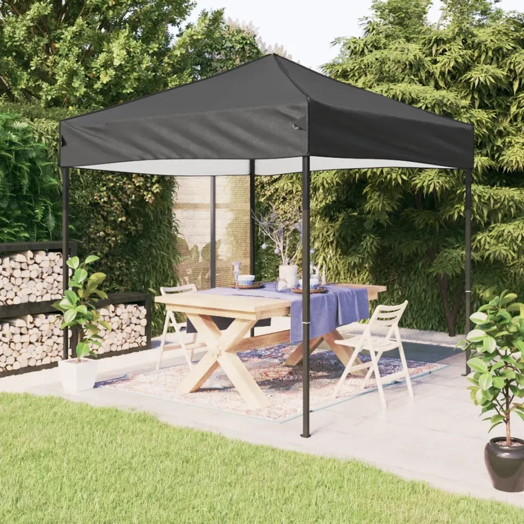 Tenda per Feste Pieghevole-Tenda Gazebo Antracite 2x2 m