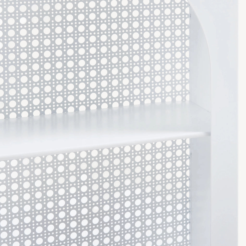 Scaffale da Parete Jäller Design Arcuato 40x30x13 cm Bianco [en.casa]