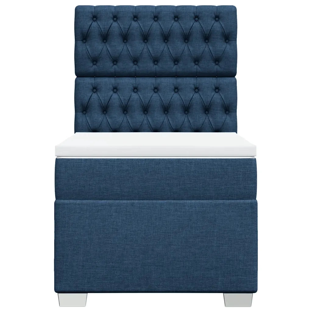 Giroletto a Molle con Materasso Blu 90x200 cm inTessuto