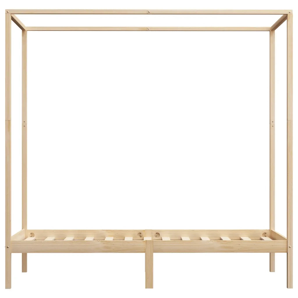 Giroletto senza Materasso 100x200 cm in Legno Massello di Pino 283251