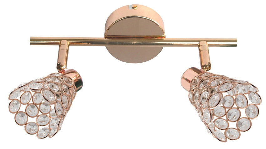 Candellux Glossy 92-97449 plafoniera oro cristallo 2xG9
