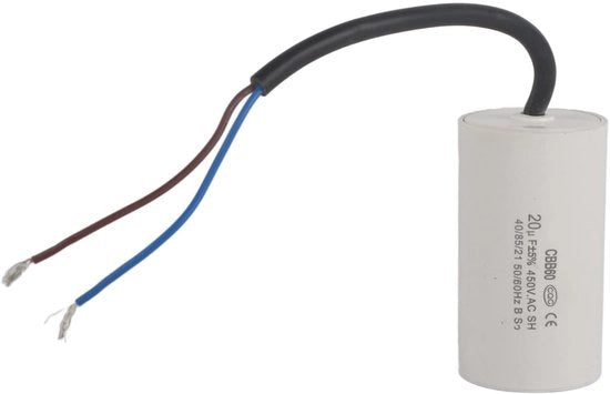 Capacitore di Avvio per Motori - 450V - 20uF - Adatto per Motori - Alta Capacità - Avvio Efficiente