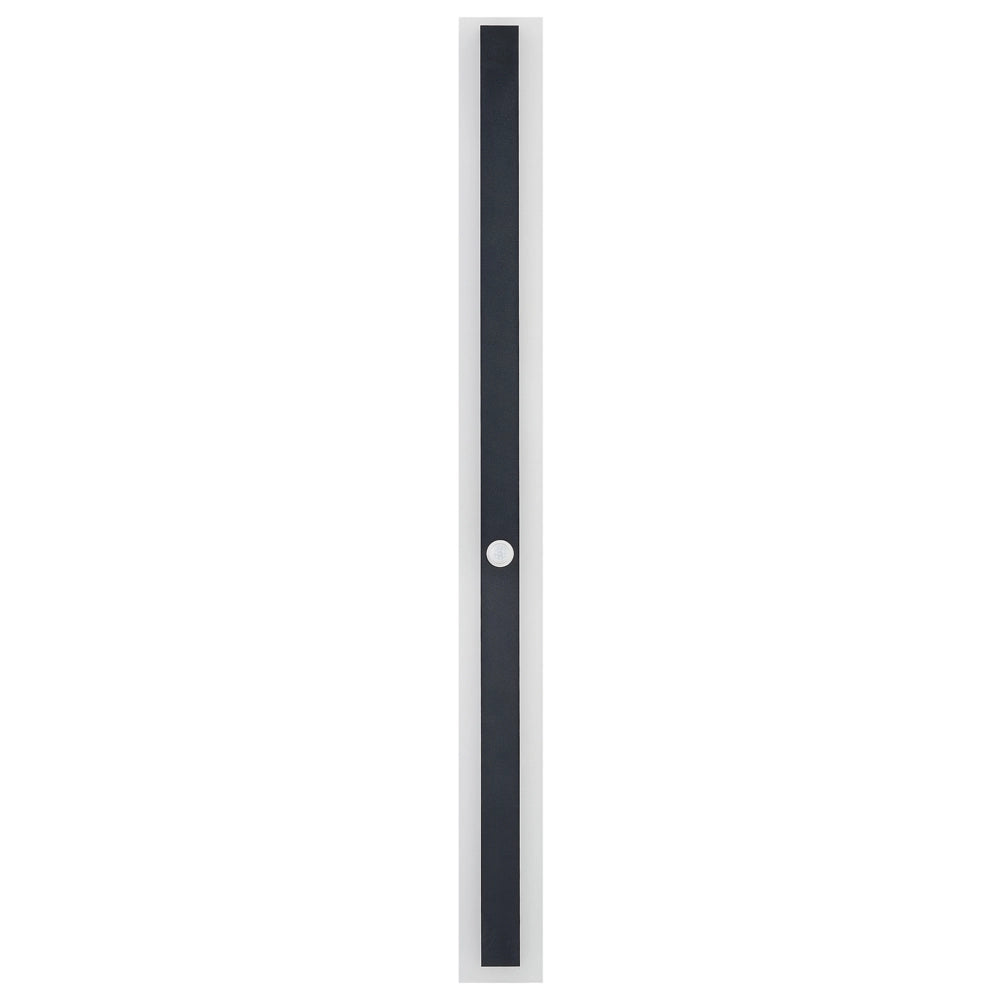 Lampada da parete a LED per esterni 100 cm in acciaio nero con sensore di movimento giardino esterno