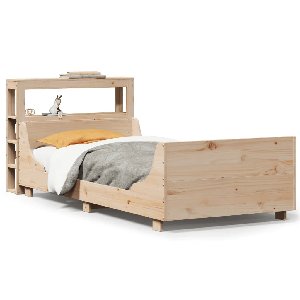 Letto senza Materasso 75x190 cm in Legno Massello Pino 3306483