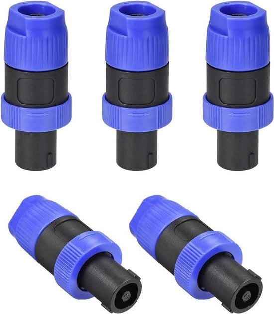 Adattatore di connessione per altoparlanti 4-polo a vite regolabile - Accessorio audio per collegamento speaker - Connettore per sistema di audio
