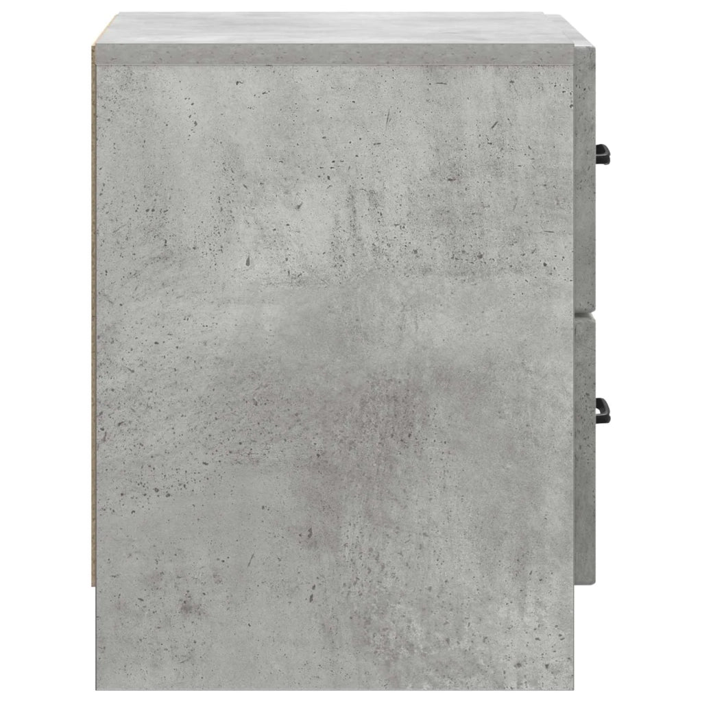 Armadio da Notte 2 pcs Grigio Cemento 43 x 34,5 x 44,5 cm 895682