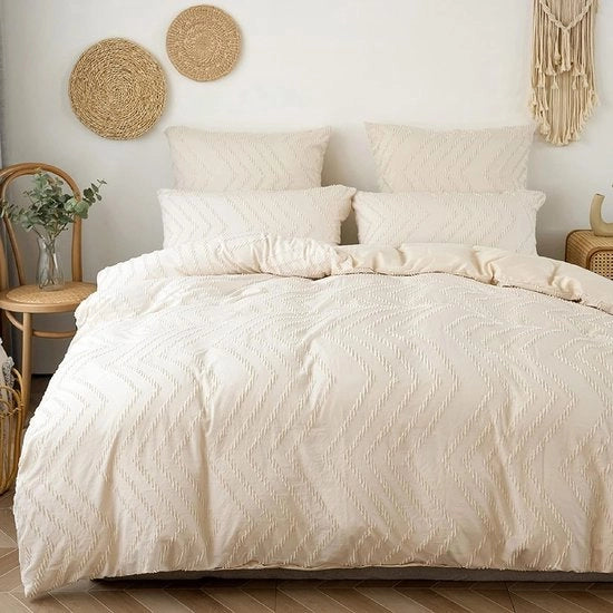 Set di Coprifuoco morbido a Microfibra 220 x 240 cm con 2 Coprifuoco per cuscini 80 x 80 cm