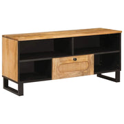 Mobile porta TV rettangolare moderno in stile minimalista 100 x 33 x 46 cm in legno di mango marrone 02_0057792