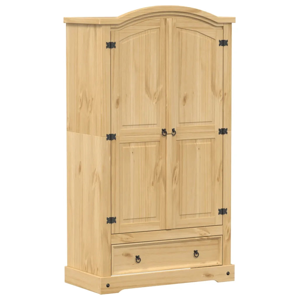 Armadio Corona 102x52x186 cm in Legno Massello di Pino 4012156