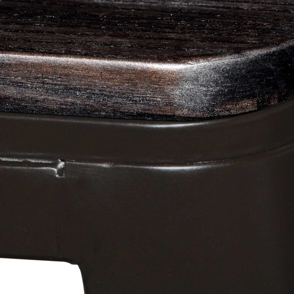 LÚZETE - SGABELLO JOSEPHINE CIOCCOLATO CIOCCOLATO LEGNO SCURO