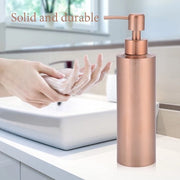Dispensatore di sapone in acciaio inossidabile - Dispensatore di sapone per cucina - Dispensatore di sapone per bagno - Pompino manuale - 350ml di capacità - Qualità affidabile - Flacone di sapone