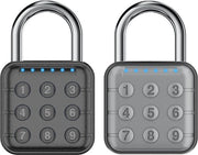Combinazione di cassetti, cassetti e serrature per palestra - alta sicurezza, facile da utilizzare per palestra, scuola, viaggi, esterno, 2-pack - grigio e nero