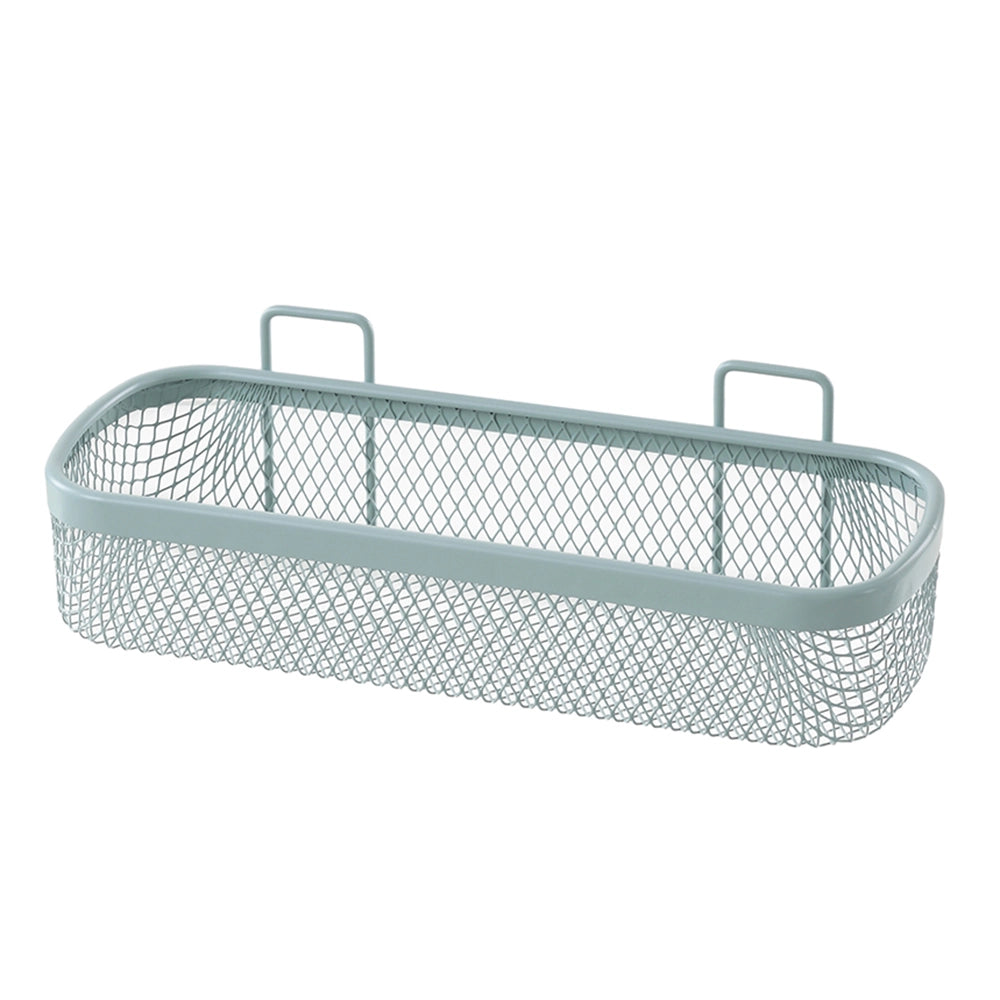 Mensola bagno rettangolare verde acqua in acciaio con 1 ripiano – Taki