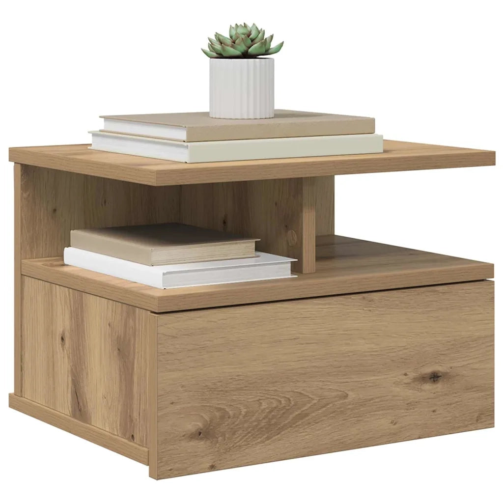 Comodino flottante Rovere artigianale 40 x 31 x 28 cm 871754