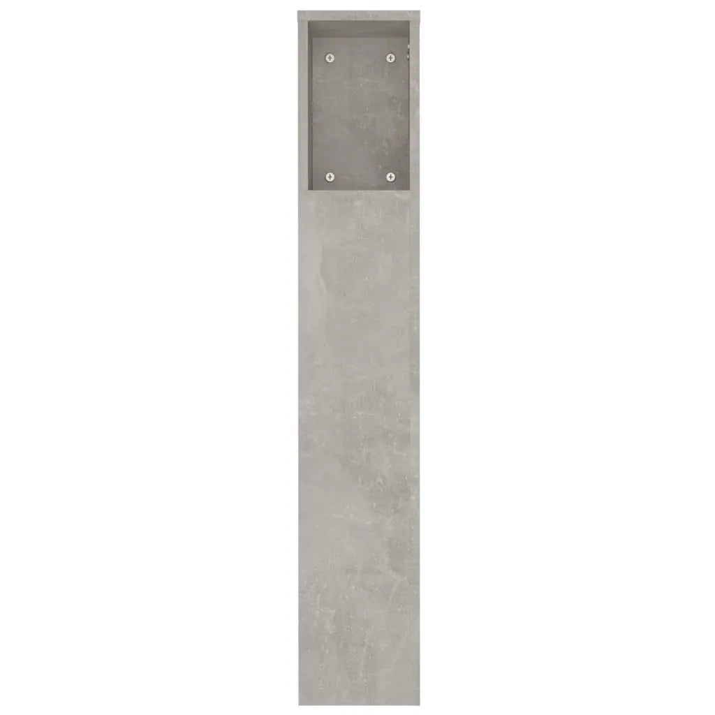 Testiera | Testata con Scomparti Grigio Cemento 180x18,5x104,5 cm