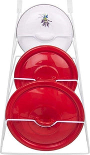 Organizzatore per pentole e coperchi - Sosteggi per pentole a muro o per porte - Organizzatore per cucina - Sostegno per contenitore a base piatta