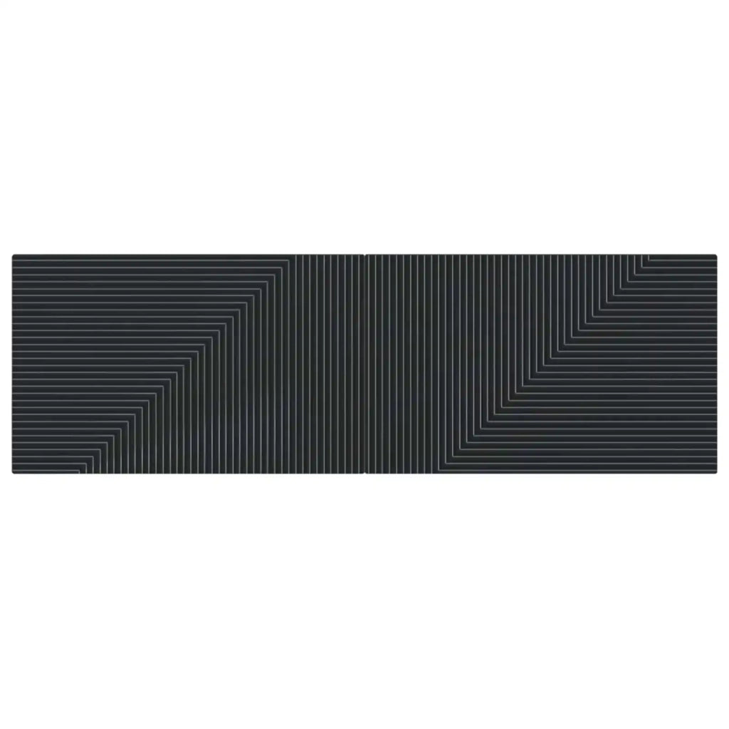 Testiera da Muro HAARLEM Nero Legno ingegnerizzato 896946