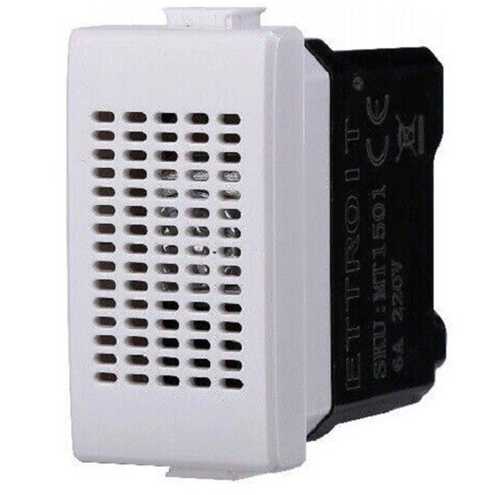 Trade Shop - Serie Bticino Frutti Matix Compatibile Presa Schuko Lan Pulsante Deviatore Usb -     Ronzatore