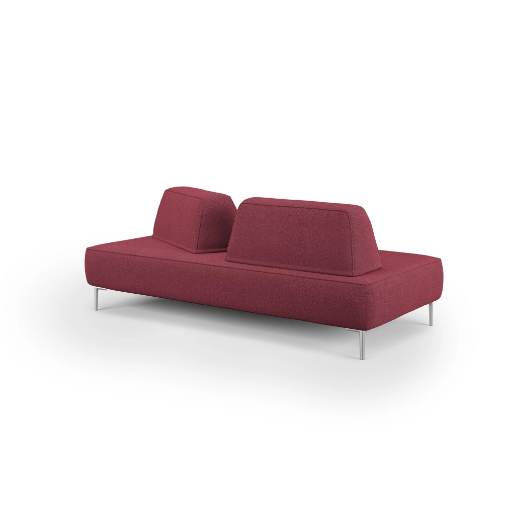 Newton Divano modulare con schienali movibili T07 167 cm rosso
