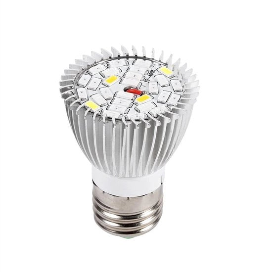 Luce LED a Spettro Completo per E27 - Economica in Energie - Multicolore - Lampada per Crescita - Per Hydroponica e Bonsai - 5 Watt - Per Uso Interno